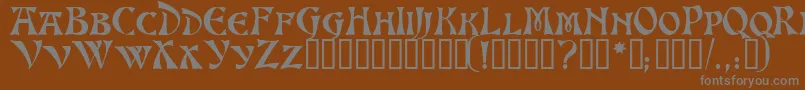 AltenburgTM Font – Gray Fonts on Brown Background