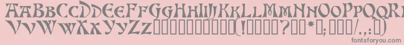 AltenburgTM Font – Gray Fonts on Pink Background