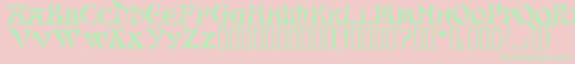AltenburgTM Font – Green Fonts on Pink Background