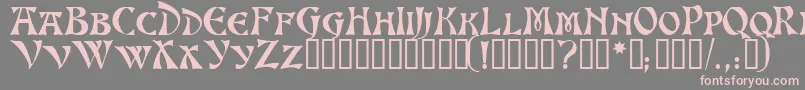 Weitere Informationen zur AltenburgTM-Schriftart AltenburgTM-Schriftart – Rosa Schriften auf grauem Hintergrund