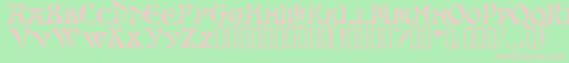 AltenburgTM Font – Pink Fonts on Green Background