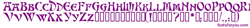 AltenburgTM Font – Purple Fonts on White Background