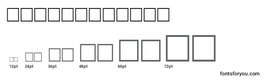 sizes of math2regular font, math2regular sizes