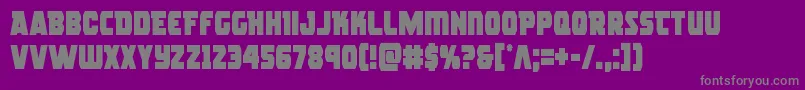rogueherocond Font – Gray Fonts on Purple Background