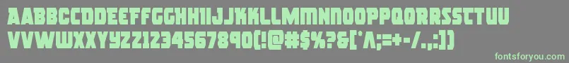 rogueherocond Font – Green Fonts on Gray Background
