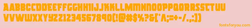 rogueherocond Font – Orange Fonts on Pink Background