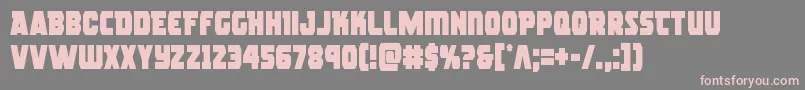 rogueherocond Font – Pink Fonts on Gray Background