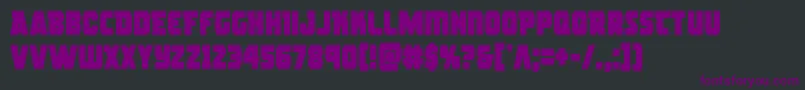 rogueherocond Font – Purple Fonts on Black Background