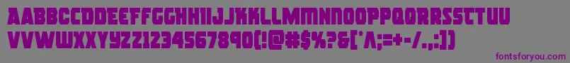 Шрифт rogueherocond – фиолетовые шрифты на сером фоне