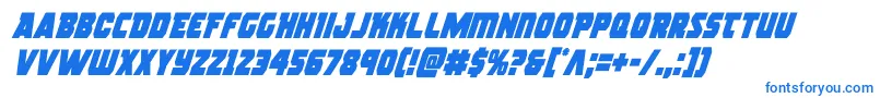 フォントrogueherocondital – 青いフォント