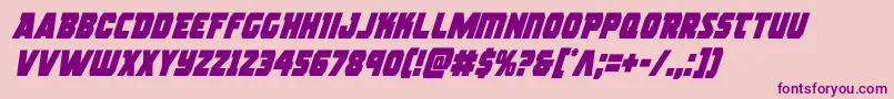 rogueherocondital Font – Purple Fonts on Pink Background