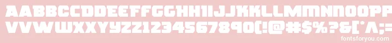 rogueheroexpand Font – White Fonts on Pink Background