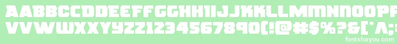rogueheroexpand Font – White Fonts on Green Background