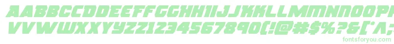 Шрифт rogueheroexpandital – зелёные шрифты