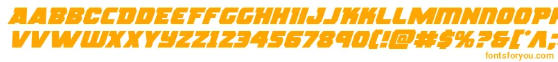 rogueheroexpandital Font – Orange Fonts on White Background