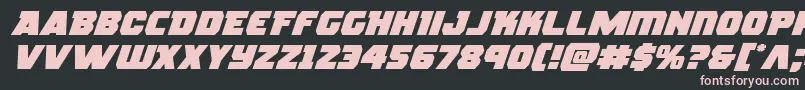 More about rogueheroexpandital Font rogueheroexpandital Font – Pink Fonts on Black Background