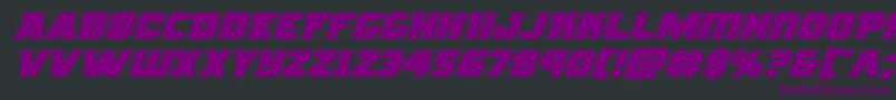 rogueheroexpandital Font – Purple Fonts on Black Background