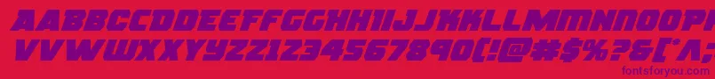 Шрифт rogueheroexpandital – фиолетовые шрифты на красном фоне