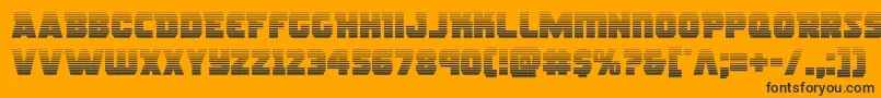 rogueherograd Font – Black Fonts on Orange Background