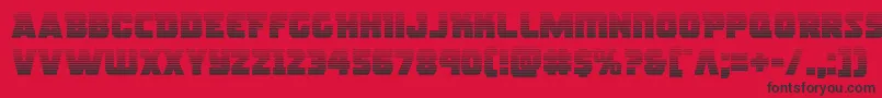 rogueherograd Font – Black Fonts on Red Background