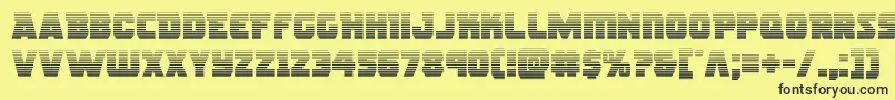 rogueherograd Font – Black Fonts on Yellow Background