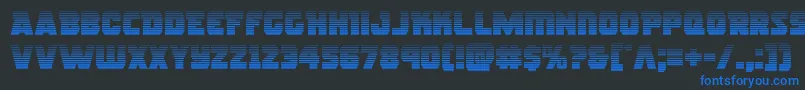 rogueherograd Font – Blue Fonts on Black Background