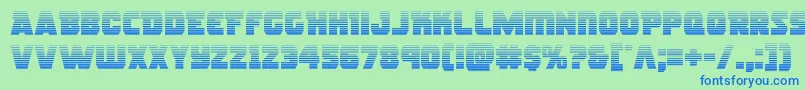 rogueherograd Font – Blue Fonts on Green Background