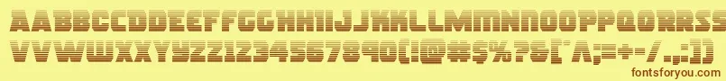 rogueherograd Font – Brown Fonts on Yellow Background