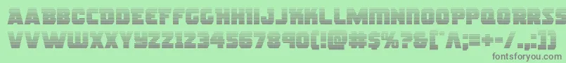 rogueherograd Font – Gray Fonts on Green Background