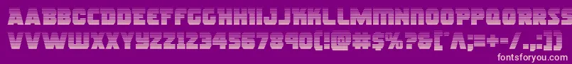 rogueherograd Font – Pink Fonts on Purple Background