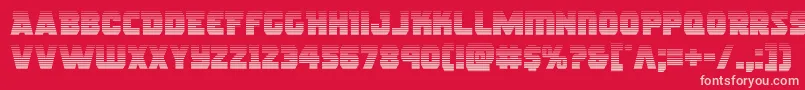 rogueherograd Font – Pink Fonts on Red Background