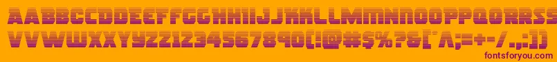 rogueherograd Font – Purple Fonts on Orange Background