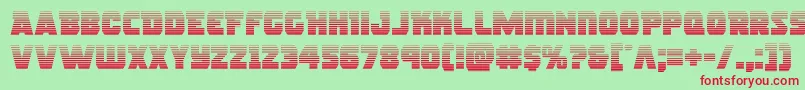 rogueherograd Font – Red Fonts on Green Background