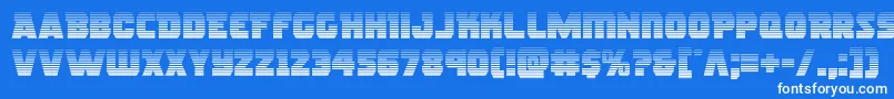 rogueherograd Font – White Fonts on Blue Background