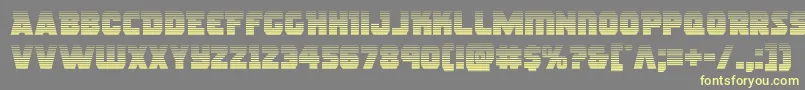 rogueherograd Font – Yellow Fonts on Gray Background