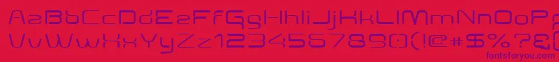 Aunchanted Expanded Font – Purple Fonts on Red Background