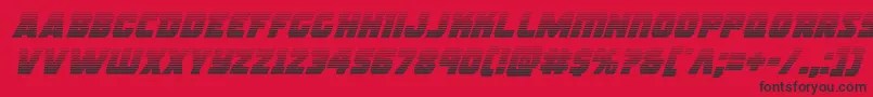 rogueherogradital Font – Black Fonts on Red Background