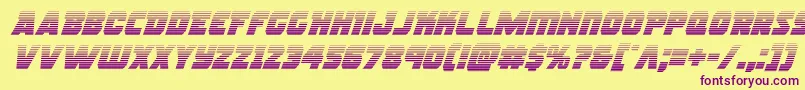 rogueherogradital Font – Purple Fonts on Yellow Background