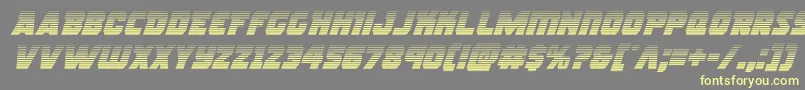 rogueherogradital-Schriftart – Gelbe Schriften auf grauem Hintergrund