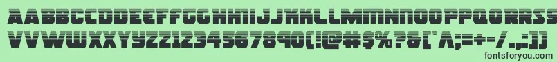 rogueherohalf Font – Black Fonts on Green Background