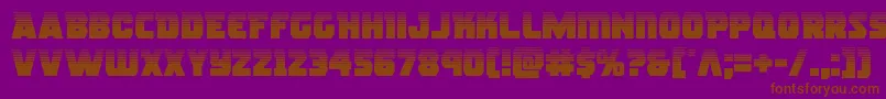 rogueherohalf Font – Brown Fonts on Purple Background