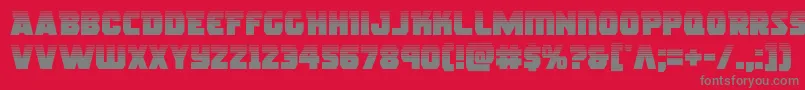 rogueherohalf Font – Gray Fonts on Red Background