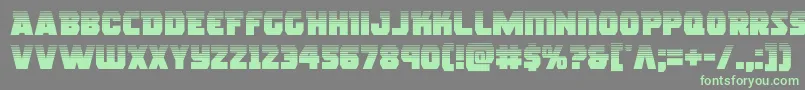 rogueherohalf Font – Green Fonts on Gray Background