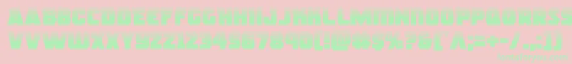 rogueherohalf Font – Green Fonts on Pink Background