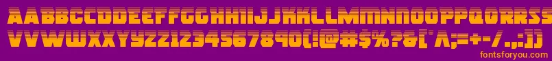 rogueherohalf Font – Orange Fonts on Purple Background