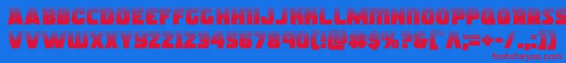 rogueherohalf Font – Red Fonts on Blue Background