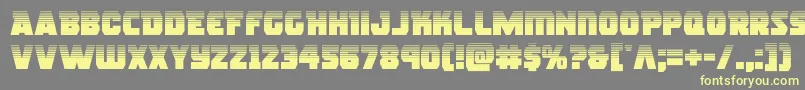 rogueherohalf Font – Yellow Fonts on Gray Background