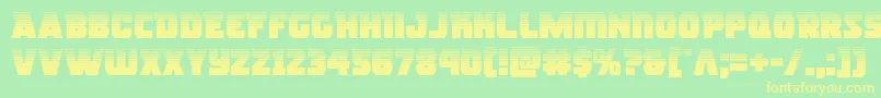 rogueherohalf Font – Yellow Fonts on Green Background