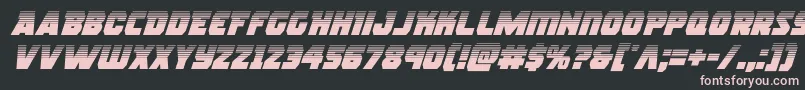 rogueherohalfital Font – Pink Fonts on Black Background