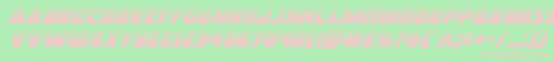 rogueherohalfital Font – Pink Fonts on Green Background